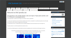 Desktop Screenshot of cncspindles.co.uk